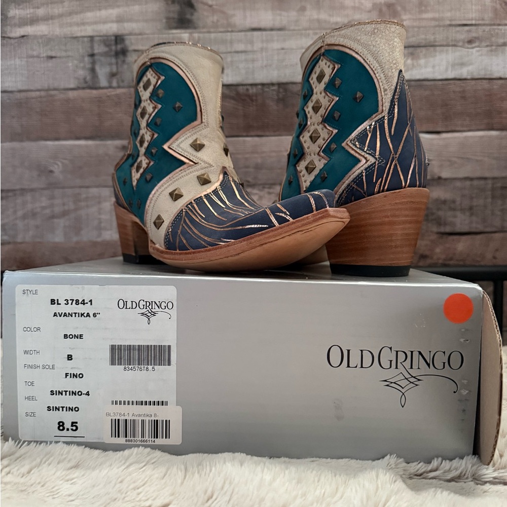 Old Gringo Teal and Tan Western Boots